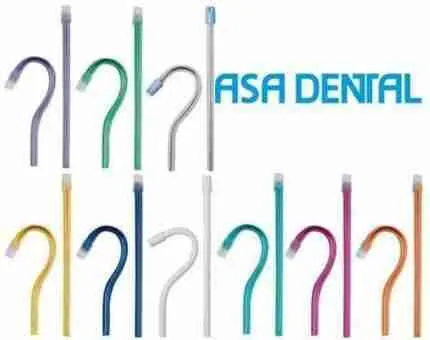 Aspirasaliva monouso verde con cappuccio busta 100 pz.