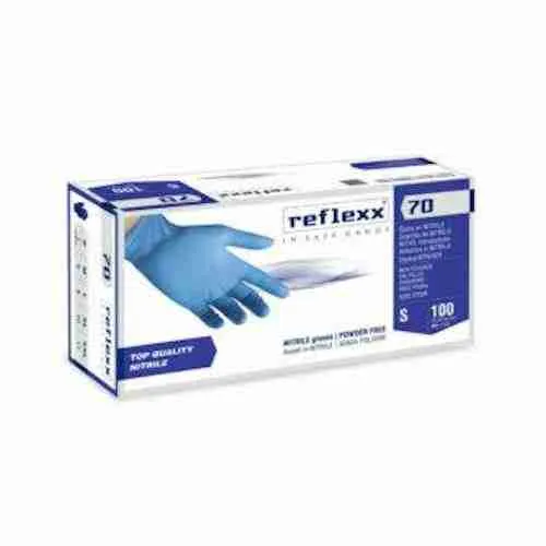 Guanti In Nitrile Reflexx 70 Senza Polvere – gr. 4,9